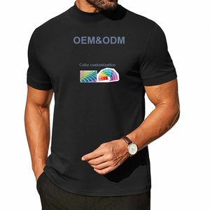 Chemise à manches courtes pour homme, col roulé factice, col haut, décontractée, 100% coton premium, motif lettres 2026 - Product Image 1