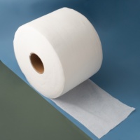 100% Polyester Spunlace Tissus Non Tissés Cross Dot Plain Anti-Bactérien Bébé Lingettes Humides Respirant Fusible pour les Soins Personnels