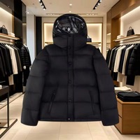 Veste en duvet de luxe pour homme, personnalisable avec n'importe quel logo brodé, luxe léger, veste en duvet élégante et chaude
