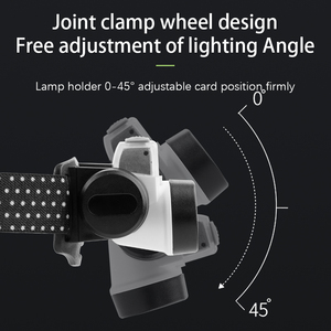Lampe frontale LED COB à détecteur de mouvement, rechargeable, faisceau large, longue autonomie, mains libres, pour camping, pêche, course à pied en extérieur - Product Image 3