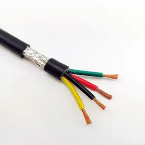 Multi core 2/3/4/5/6/7/8 Abgeschirmtes Kabel Signal kabel Verzinntes Kupfer/verzinntes rvvp-Elektrokabel