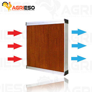 Günstiger Preis Honeycomb <span class=keywords><strong>Cooling</strong></span> <span class=keywords><strong>Pad</strong></span> Broiler Gewächshaus Geflügel Verdunstung skühl kissen Braun/Grün/Schwarz Waben wasser pads - Product Image 5