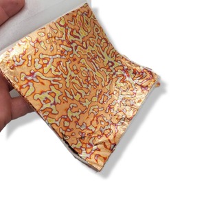 Hoja de papel de hoja de oro abigarrada multicolor, 14x14 cm, 25 piezas por folleto, papel tapiz, hoja de Cobre Dorada decorativa - Product Image 1