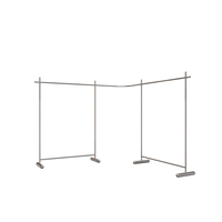 Portant à vêtements créatif en acier inoxydable et acrylique sur pied pour magasin de vêtements féminins, présentoir de magasin avec accessoires pour ceintures