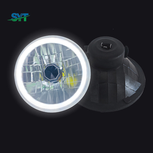 Faro LED Rotondo da 7 Pollici con Barra Luminosa LED DRL H4 per Jeep Wrangler, <span class=keywords><strong>Auto</strong></span> d'Epoca, Pickup - Product Image 3