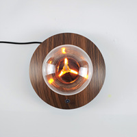 Ampoule à lévitation HCNT, ampoule flottante à lévitation magnétique, lampe de table de style bois, cadeaux uniques, éclairage intelligent pour la maison