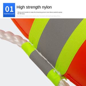 Salvagente di emergenza adulto arancione PVC in schiuma solida salvagente salvagente per il controllo delle inondazioni e dispositivo di galleggiamento di nuoto - Product Image 3