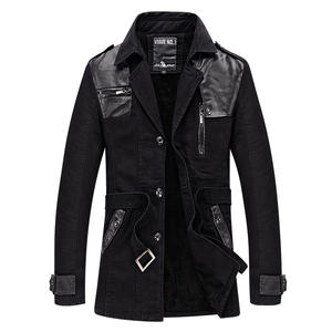 Nuovo <span class=keywords><strong>Trench</strong></span> autunnale da <span class=keywords><strong>uomo</strong></span> all'ingrosso in fabbrica con cerniera frontale <span class=keywords><strong>lungo</strong></span> tinta unita - Product Image 6