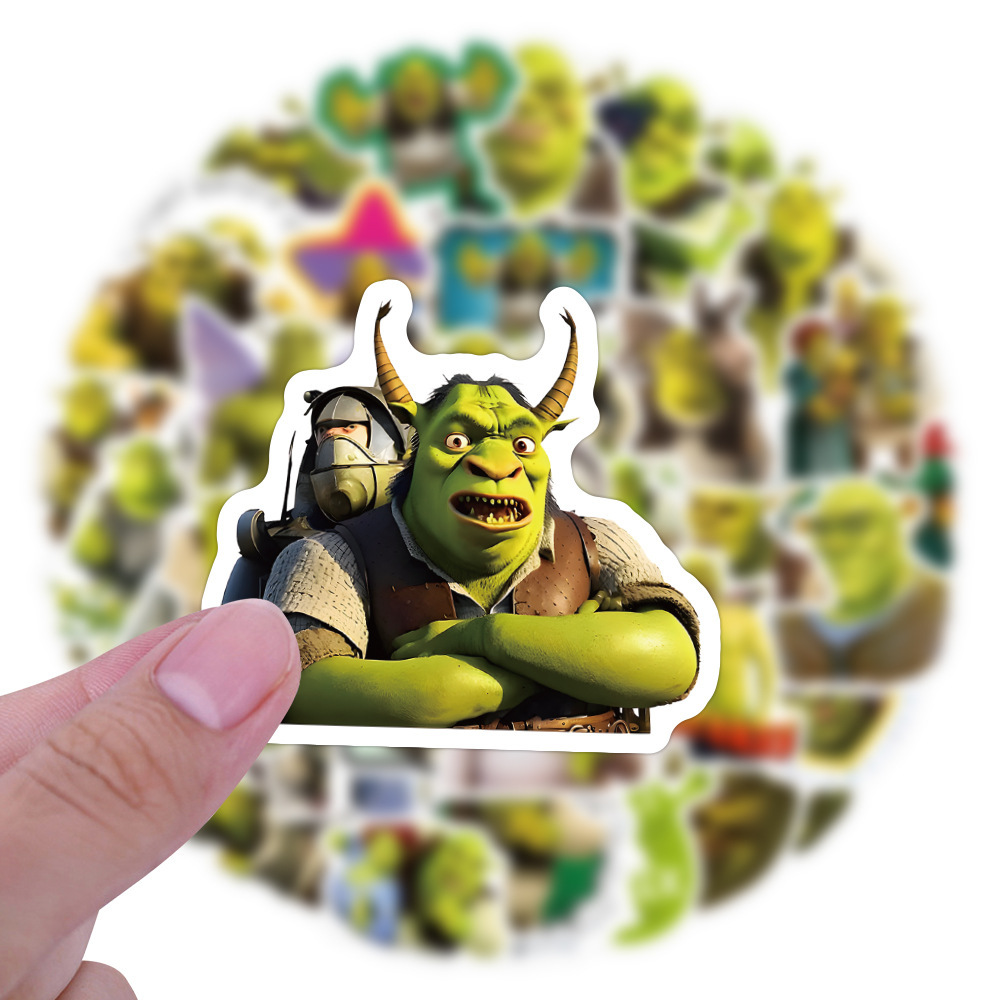50 Shrek Vinyl-Aufkleber - Groß, Für Laptop, Flasche, Skateboard