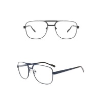 Expédition sous 24 heures – Montures de lunettes optiques en métal, faites à la main, durables, légères, à double pont, pour usage quotidien