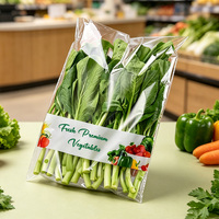China Custom Fresh Vegetable Verpakkingszakken Fruitverpakkingszak Zelfklevende Bedrukte Transparante Plastic Fruitzak Prijs