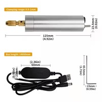 Perceuse électrique USB portative pratique, outils rotatifs, stylo graveur, outils de perçage, meuleuse artisanale, polissage, perceuse à main