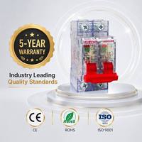 Interruptor Automático Miniatura Transparente SZDQ 1P 2P 3P 4P 63A 6kA de Alta Capacidad de Ruptura MCB con Carcasa Transparente para Monitoreo en Tiempo Real