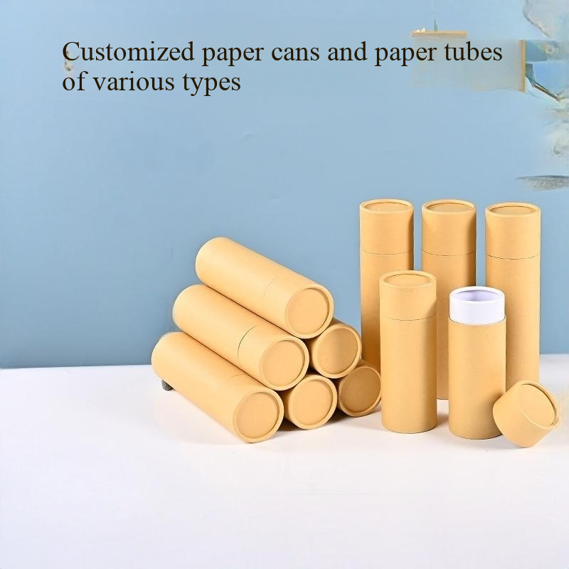 Wholesale Custom Kraft Paper Tube Eco Friendly Cylinder Packaging for Cosmetics