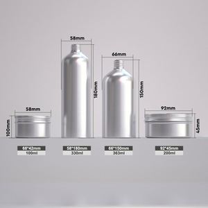 Minimalist Matte Finish <b>Bottles</b> Aluminum Shampoo <b>Bottle</b> with Pump Head Aluminum <b>Bottles</b> for Body Wash Shampoo Shower Gel - Product Image 2