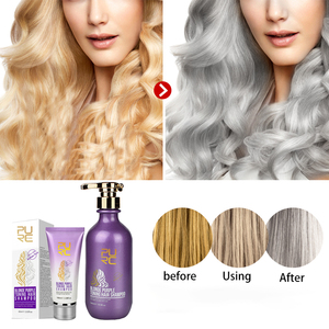 Shampooing violet à usage quotidien de bonne qualité d'approvisionnement d'usine pour cheveux blonds 500ml shampooing violet de marque privée - Product Image 4