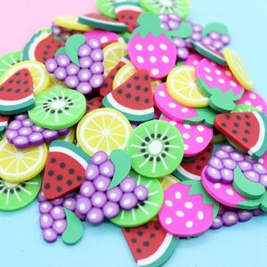 Mini Rebanadas de Arcilla Polimérica Suave con Formas de Frutas y Verduras Variadas, Adornos Hechos a Mano para Decoración, Carcasas de Teléfono, Slime - Product Image 1