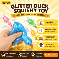 Nouvelle balle anti-stress en forme de canard en maltose sur le thème de l'aurore, super douce en TPE TPR, jouet à presser portable, marque YLX, pour enfants et adultes, créatif