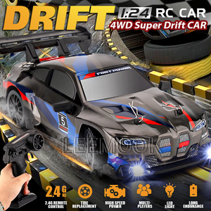 Auto da Corsa RC in Scala 1:24 ad Alta Velocità, Auto da Drift Telecomandata per Bambini, Giocattolo Elettrico con Radiocomando 2.4Ghz - Product Image 2