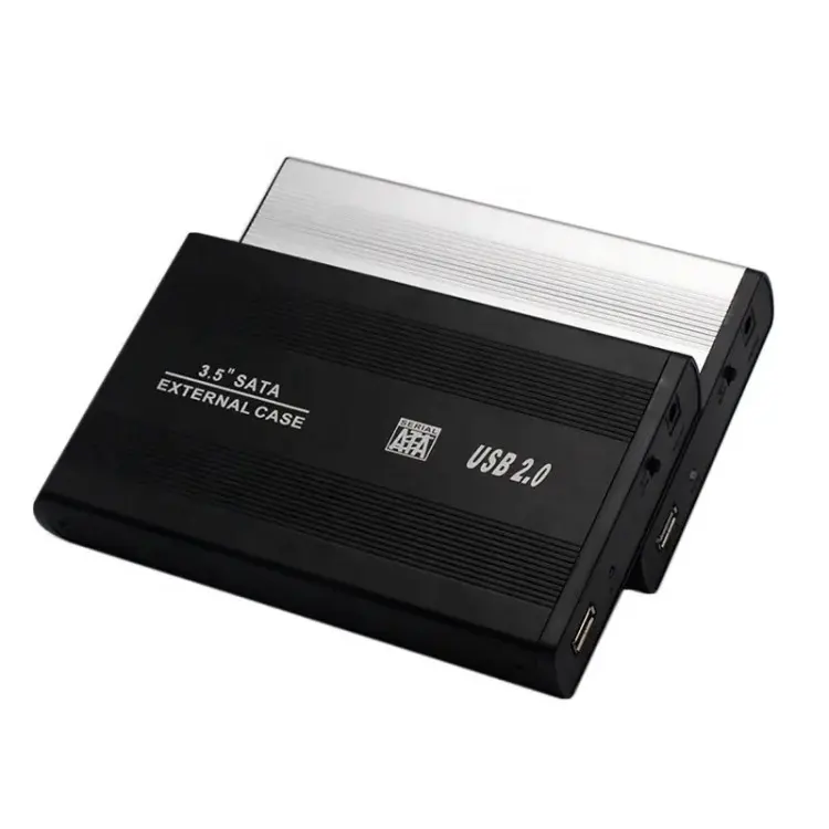 3.5 inch USB2.0 hdd enclosure aluminum hdd case external hard drive enclosure for PC hdd