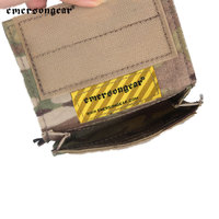 Emersongear Cordura 500D Nylon Casque Utilitaire Contre Poids Sac Pochettes Camouflage Tactique Casque Couverture Amovible Pochette Arrière