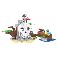 COGO 3 en 1, jouets éducatifs, 260 pièces, modèle de bateau, blocs de construction 3D pour enfants