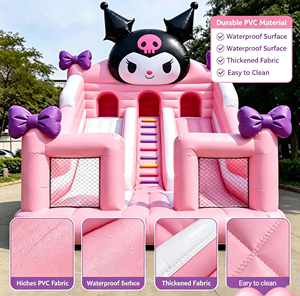 <span class=keywords><strong>Castillo</strong></span> Inflable con Toboganes Dobles, Diseño <span class=keywords><strong>de</strong></span> Personaje <span class=keywords><strong>de</strong></span> Dibujos Animados, Color Rosa, <span class=keywords><strong>para</strong></span> Fiestas <span class=keywords><strong>de</strong></span> Cumpleaños <span class=keywords><strong>de</strong></span> <span class=keywords><strong>Niñas</strong></span> - Product Image 2