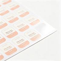 Etiquetas Personalizadas para Bálsamo Labial Haoxuan, Adhesivos Impresos en Papel Sintético con Acabado Brillante para Envases de Cosméticos