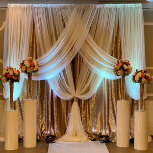 Factory Price Wedding <b>Party</b> <b>Backdrop</b> Fabric Decor White Pipe and Drape <b>Backdrop</b> Outdoor Stage Curtain for Wedding Events - Product Image 6