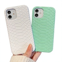 Coque de téléphone anti-traces de doigts en similicuir à motif animal pour 17 Pro Max, pour 14, coque de protection rigide à triple garantie 13/12