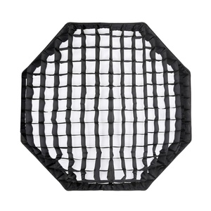 Softbox octagonal para <span class=keywords><strong>estudio</strong></span> fotográfico, paraguas <span class=keywords><strong>de</strong></span> iluminación <span class=keywords><strong>de</strong></span> fotografía <span class=keywords><strong>de</strong></span> configuración rápida <span class=keywords><strong>de</strong></span> 60cm, montaje Bowens, parabólica con rejilla - Product Image 2