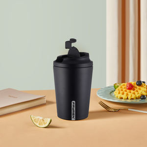 แก้วกาแฟเก็บความร้อนแบบมีโลโก้สั่งทำ แก้วน้ำสแตนเลสแบบพกพา ป้องกันการรั่วซึม สำหรับใช้ในออฟฟิศและกิจกรรมกลางแจ้ง - Product Image 2