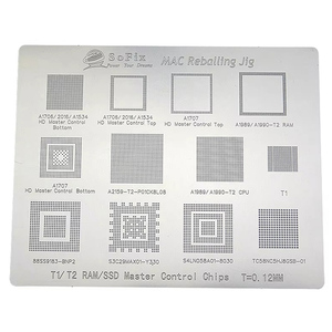 Mac cuốn sách logic Board <span class=keywords><strong>BGA</strong></span> <span class=keywords><strong>chip</strong></span> Stencil 2016 2022 máy tính xách tay <span class=keywords><strong>reballing</strong></span> Wifi T1 T2 M1 M2 pmu SMC mẫu Hàn Hàn Nguồn cung cấp - Product Image 4