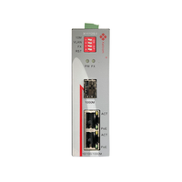 Convertisseur de média industriel IP40 10/100/1000M RJ45 à 100/1000M Fibre SFP avec commutateur DIP 8K MAC pour équipement réseau