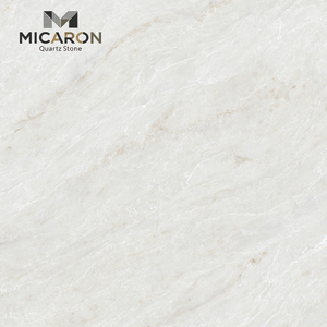 Lastra di Quarzo Taj Mahal Beige Bianco con Venature Dorate 20mm per Top Cucina, Pietra Artificiale Lucida a Specchio - Product Image 2