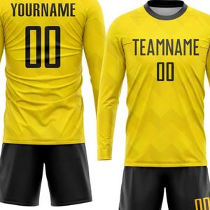 Uniformes de Fútbol para Hombre, Conjunto de Jersey de Portero, Uniforme de Fútbol de Manga Larga, Camiseta Deportiva Transpirable, Pantalones Cortos, Ropa Deportiva para Entrenamiento de Equipo - Product Image 4