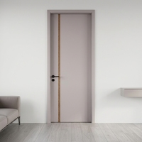 Porte intérieure moderne en bois massif insonorisée, ignifuge et anti-fumée pour hôtels, hôpitaux, écoles, supermarchés, appartements