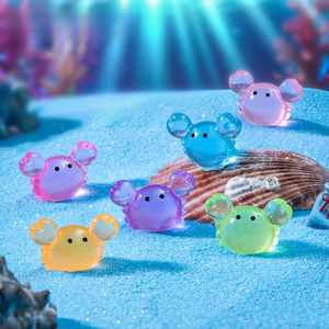 Micro-paysage lumineux Weij : Adorables petits crabes et granulés pour la décoration de l'aquarium marin DIY – Accessoires de bureau - Product Image 3