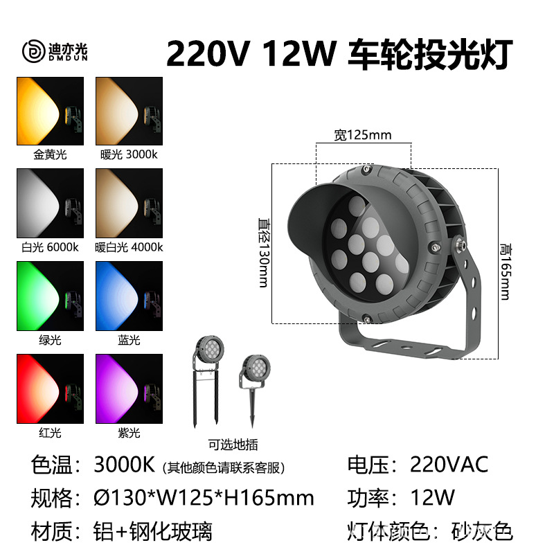 12W with anti-glare cap