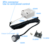 Haute tension haute puissance DC/AC 24V-265V 220V 1216 PIR interrupteur de capteur de mouvement de mouvement humain pour armoire armoire armoire