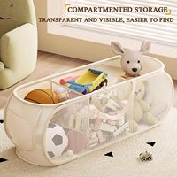 Panier de rangement pliable en maille légère et durable – Organisateur respirant pop-up pour salle de bain et chambre à coucher, idéal pour vêtements, collations et linge sale