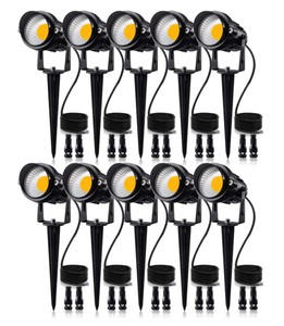 Hot bán <span class=keywords><strong>120V</strong></span> AC ngoài trời LED vườn đèn nhôm không thấm nước đèn cảnh quan với Spiked cho sân - Product Image 1