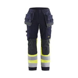BLAKLADER - 718515128933C36 Pantalón multinorm inherente de mujer con elástico Azul marino/Amarillo ROPA DE TRABAJO RESISTENTE A LLAMAS - Product Image 1