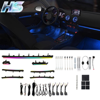 18-in-1 Acryl-Symphonie-Ambientebeleuchtung für Audi A3 2014-2020, Auto-Ambiente-Lichtleiste, Fußraum-Ambientebeleuchtung