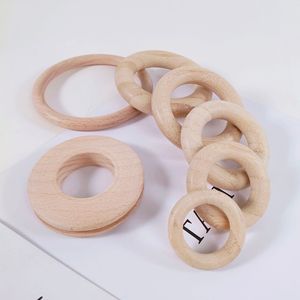 Anneaux en bois de hêtre ronds pour la fabrication de bracelets, décoratifs, à suspendre, pour la dentition des bébés - Product Image 3
