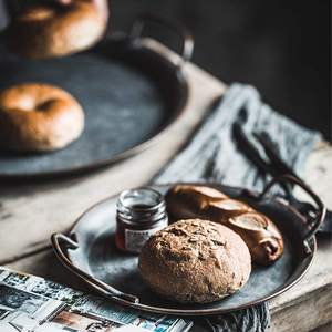 Plateau de service alimentaire de forme ronde noire rustique de ferme de Dessert pour centres de Table décorations plateau de Fruits en métal de haute qualité - Product Image 6