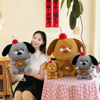 Peluche personnalisée super mignonne de chiot Pug, fabrication de jouets en peluche en coton PP, jouets en peluche de 8 pouces, jouets en peluche de Noël pour machine à griffes