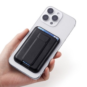 Universal PU leather folding magnetic mobile phone holder card bag wallet adjustable stand <b>portable</b> support bracket wholesale - Product Image 5
