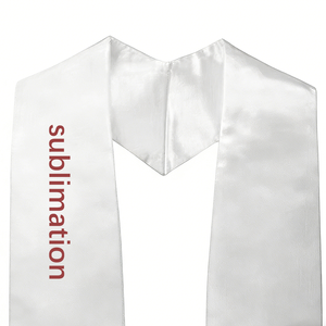 Écharpe de remise de diplôme vierge pour sublimation, personnalisable, vente en gros, pour les cérémonies de remise de diplôme du lycée et de l'université - Product Image 6