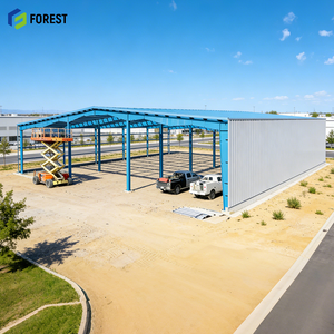 อาคารซูเปอร์มาร์เก็ตโครงสร้างเหล็กสำเร็จรูป โครงเหล็กกว้างขวาง แผ่นเหล็กลูกฟูก Q345b โครงสร้างแบบ Clear Span - Product Image 1